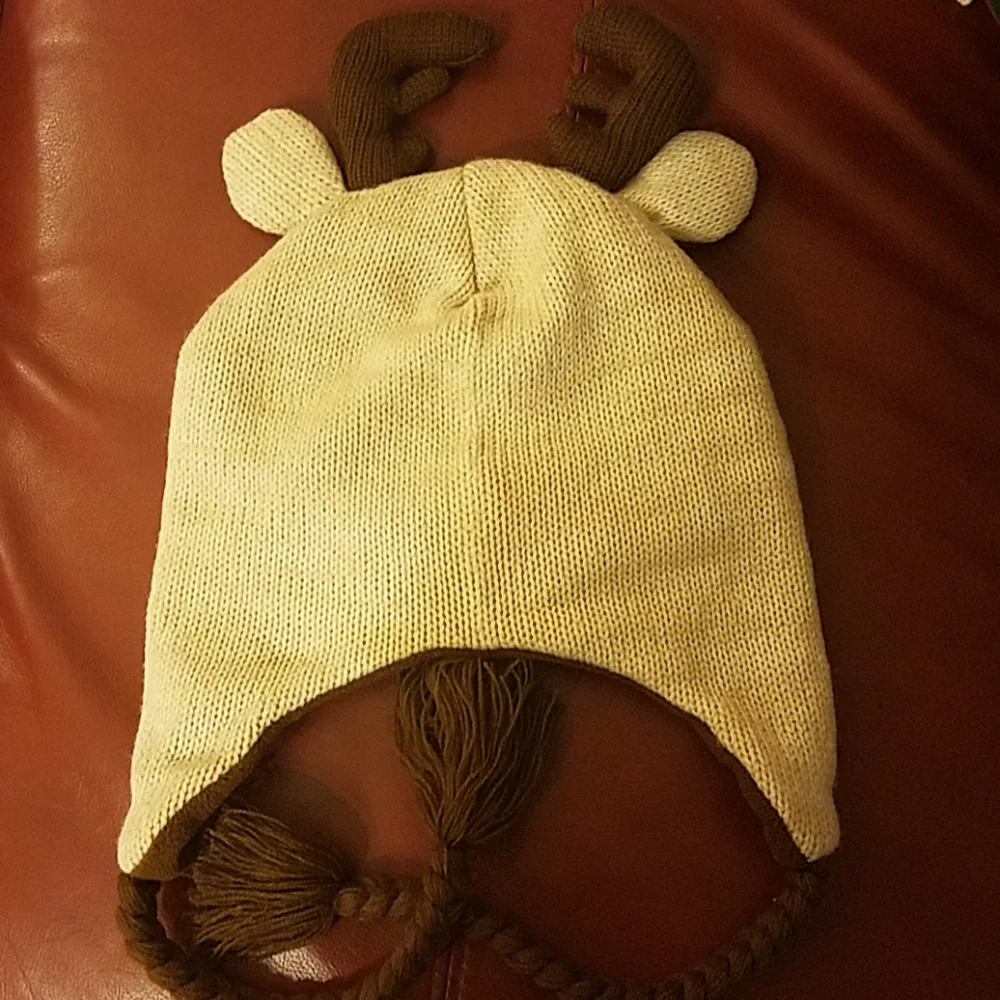 Moose winter hat, fits youth size preteen - teen.